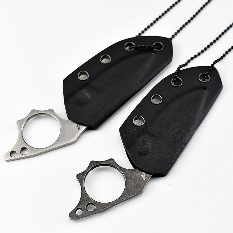 Neck Knife – THUMB Mini Fixed Blade with Skeleton Design EDC with Sheath