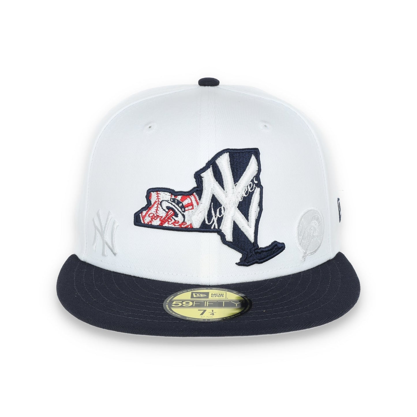 New Era New York Yankees State View E1 59FIFTY-White/Navy