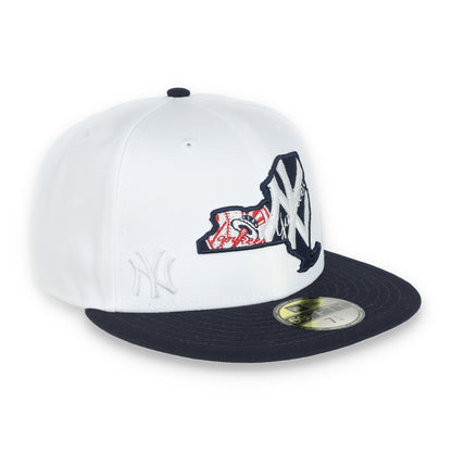 New Era New York Yankees State View E1 59FIFTY-White/Navy