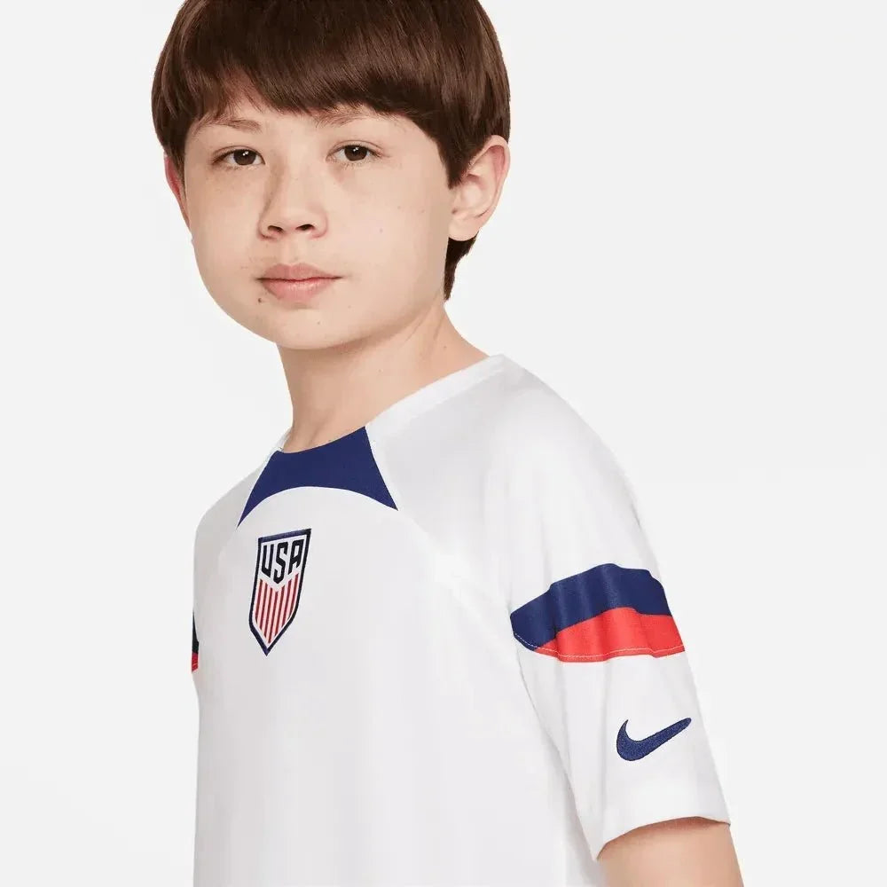 Nike 2022-23 USMNT Home Youth Jersey White-Loyal Blue