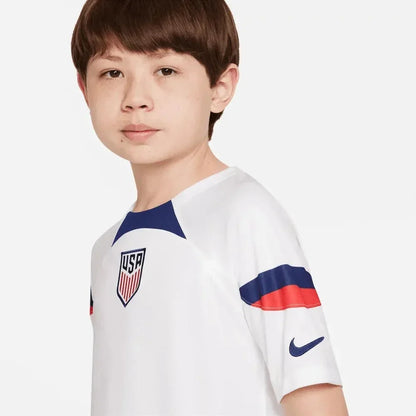 Nike 2022-23 USMNT Home Youth Jersey White-Loyal Blue