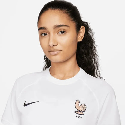 Nike France Women's EC22 Away Jersey - White-Pink Glaze