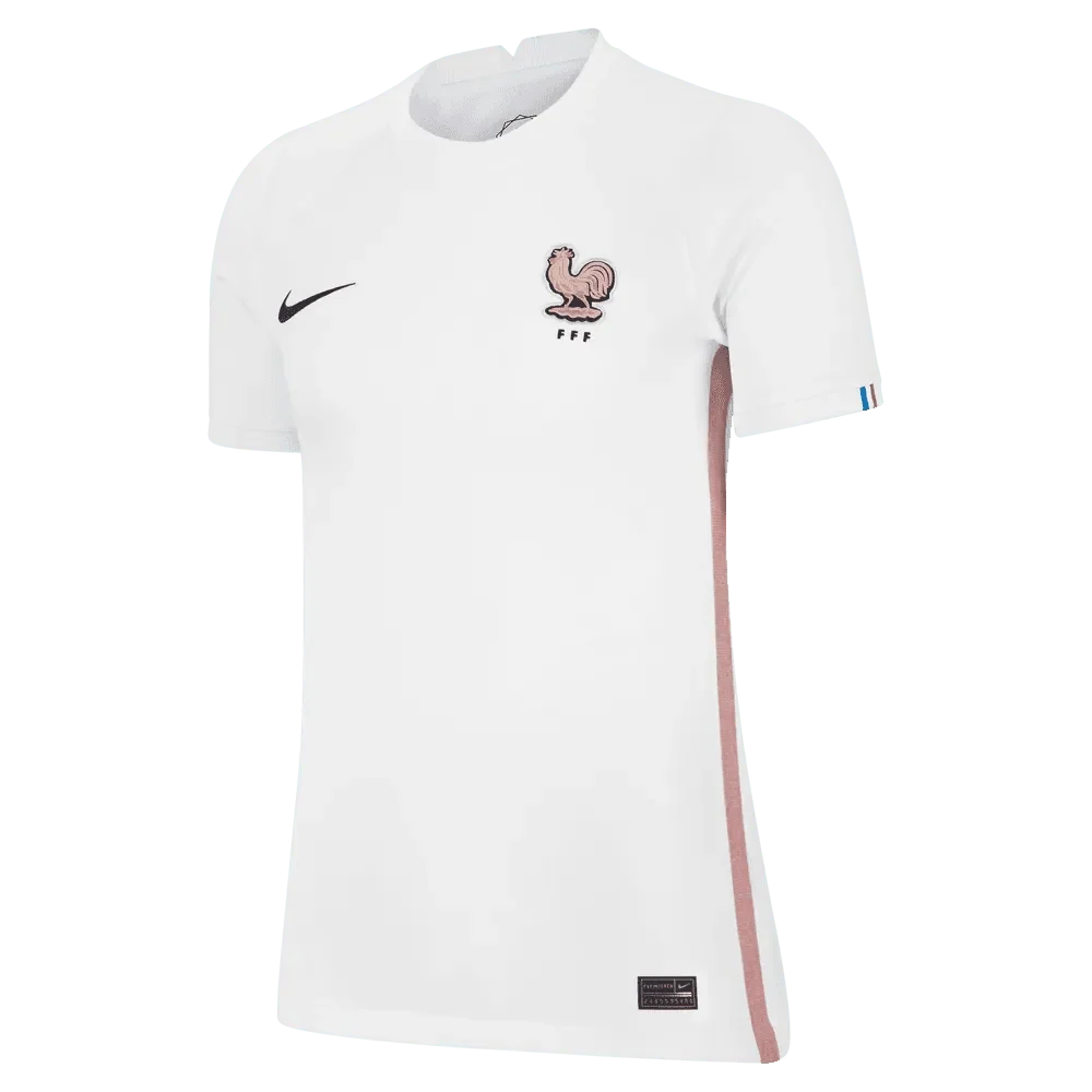Nike France Women's EC22 Away Jersey - White-Pink Glaze