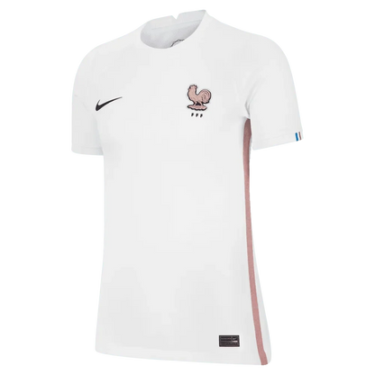 Nike France Women's EC22 Away Jersey - White-Pink Glaze