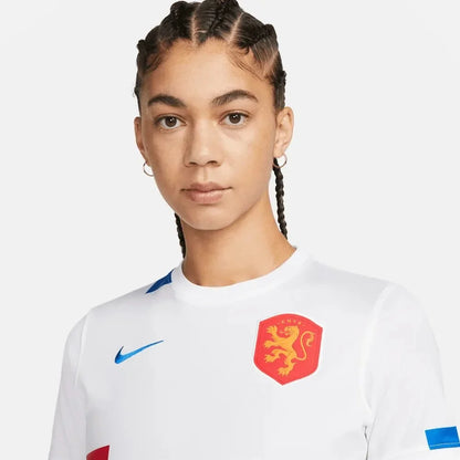 Nike Netherlands Women's EC22 Away Jersey - White-Soar