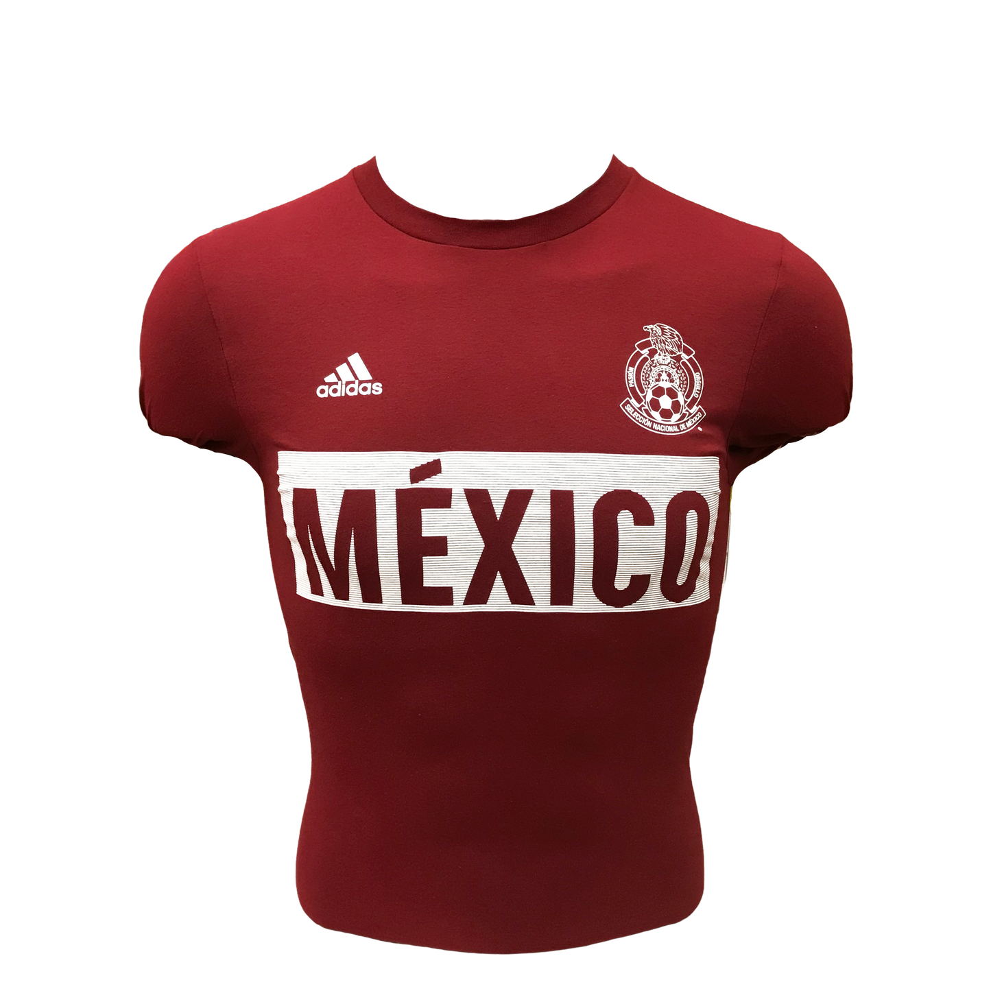 ADIDAS MEXICO BAR T-SHIRT (BURGANDY)