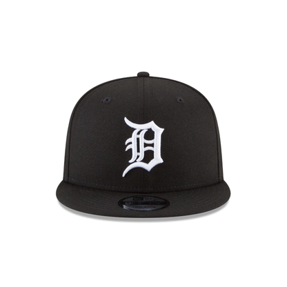 DETROIT TIGERS NEW ERA BASIC COLLECTION SNAPBACK 9FIFTY-BLACK AND WHITE