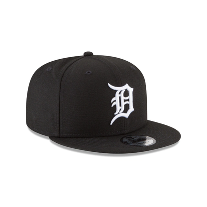 DETROIT TIGERS NEW ERA BASIC COLLECTION SNAPBACK 9FIFTY-BLACK AND WHITE