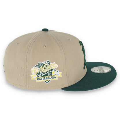 New Era Oakland Athletics 1989 Battle Of The Bay Side Patch 59Fifty Fitted Khaki Hat