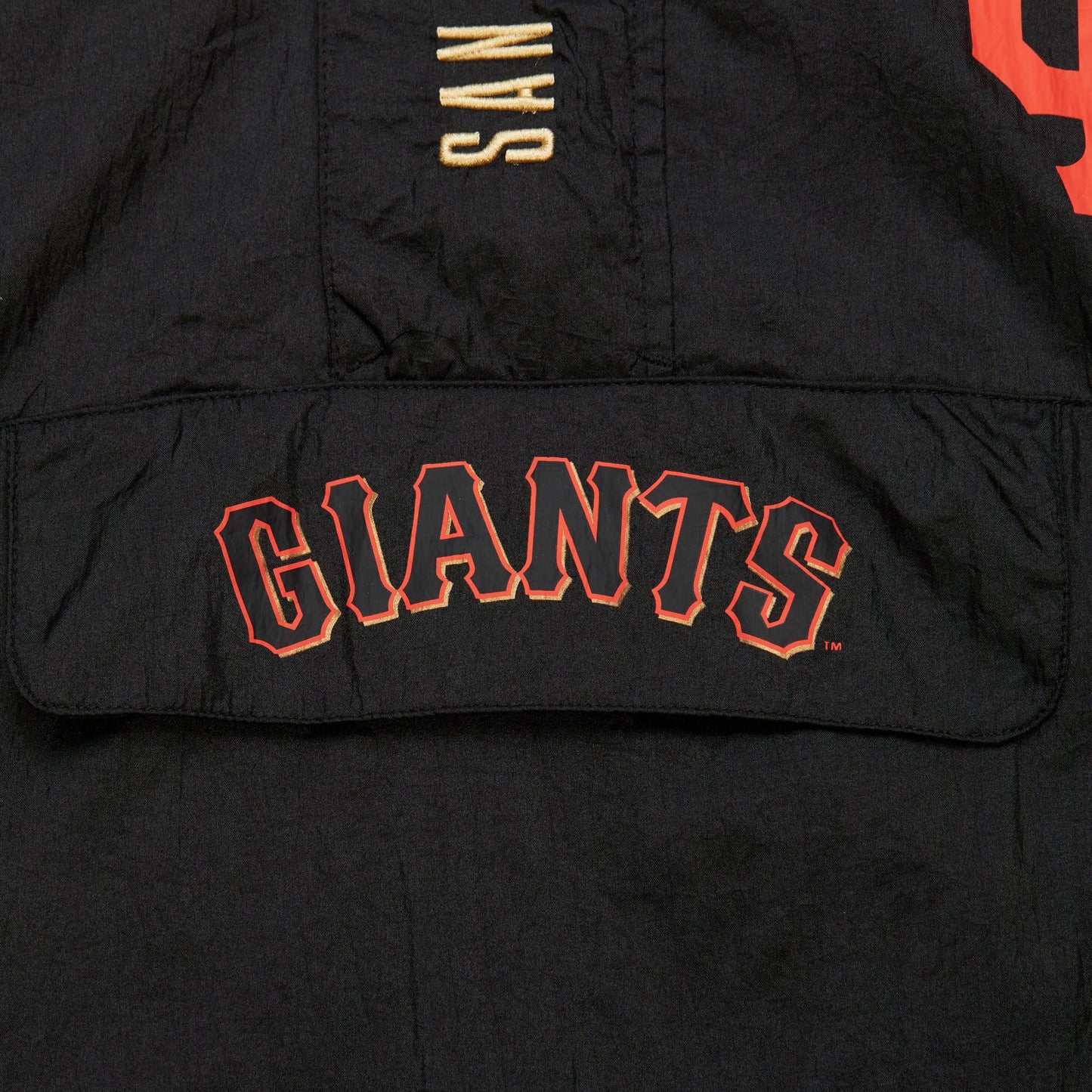 Mitchell & Ness Men's San Francisco Giants Team OG 2.0 Anorak Windbreaker Vintage Logo Jacket