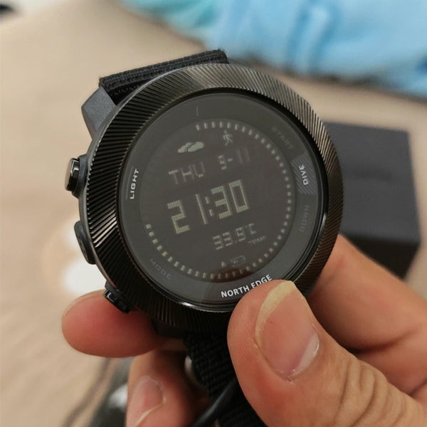 Outdoor Tactical Watch – Military 50M Waterproof Compass Altimeter Hiking Camping