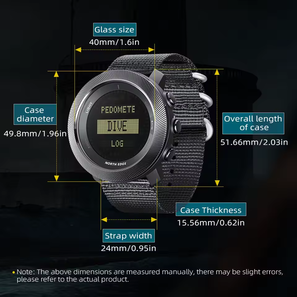 Outdoor Tactical Watch – Military 50M Waterproof Compass Altimeter Hiking Camping