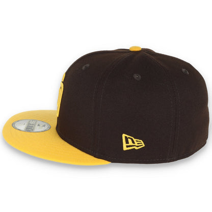 New Era San Diego Padres NL West 59FIFTY Fitted Hat-Brown/Yellow