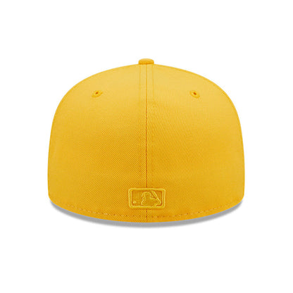 NEW ERA PITTSBURH PIRATES 2-TONE 59FIFTY FITTED HAT-YELLOW/CREAM