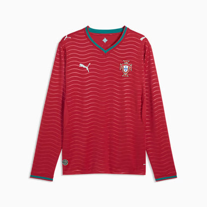 Puma Men's Portugal Long Sleeve Home Soccer Jersey 2026