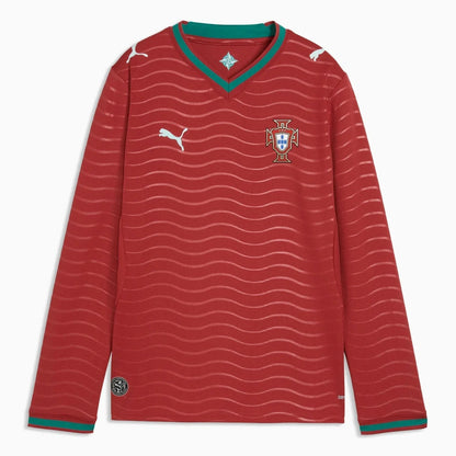 Puma 2026 Portugal Youth Stadium Home Long-Sleeve Jersey