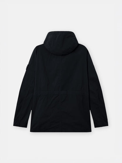 Stone Island Ghost Nylon Smerigliato Short Parka in Black