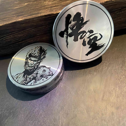 Ratchet Fidget Coin – Wukong Pop & with Stainless Steel Toy for Desk Breaks, Collecting