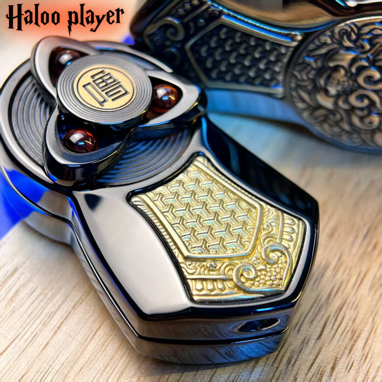 Ratchet Fidget Slider – Mechanical Double Layer Push Rotation EDC Stress Relief Desk Toy