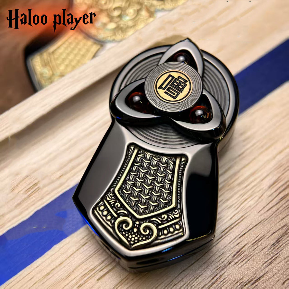 Ratchet Fidget Slider – Mechanical Double Layer Push Rotation EDC Stress Relief Desk Toy
