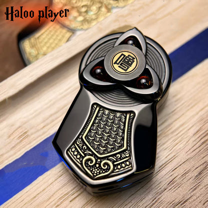 Ratchet Fidget Slider – Mechanical Double Layer Push Rotation EDC Stress Relief Desk Toy