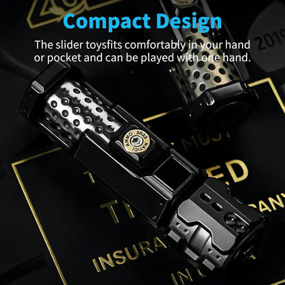 Ratchet Fidget Slider – Titanium 2-Stage Mechanical Smooth Rotation EDC Stress Relief Desk