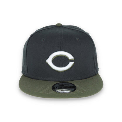 New Era Cincinnati Reds 2-Tone Color Pack 9FIFTY Snapback Hat- Grey/Olive