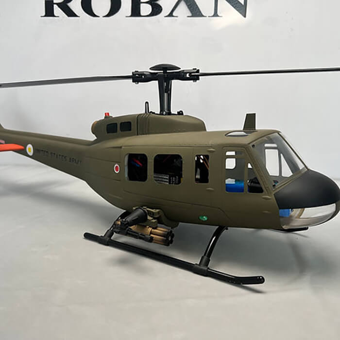 ROBAN UH-1D 470 Scale RC Helicopter GPS X2 Flight Control LED Lighting PNP/RTF