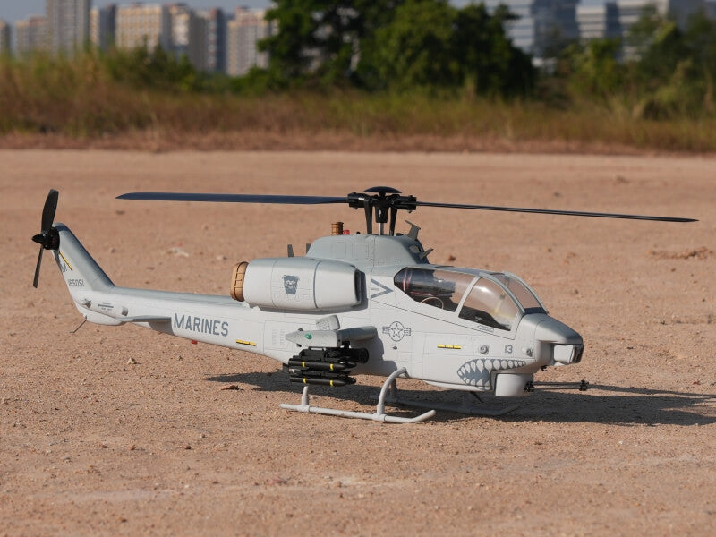 ROBAN AH-1 Cobra 470 Scale RC Helicopter GPS Stabilized 2-Blade Missile LED Light PNP/RTF