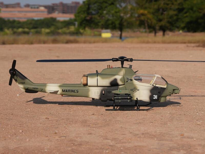 ROBAN AH-1 Cobra 470 Scale RC Helicopter GPS Stabilized 2-Blade Missile LED Light PNP/RTF