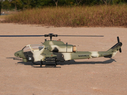 ROBAN AH-1 Cobra 470 Scale RC Helicopter GPS Stabilized 2-Blade Missile LED Light PNP/RTF