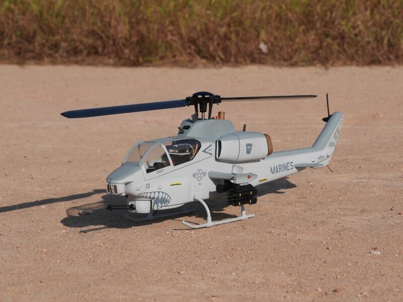 ROBAN AH-1 Cobra 470 Scale RC Helicopter GPS Stabilized 2-Blade Missile LED Light PNP/RTF