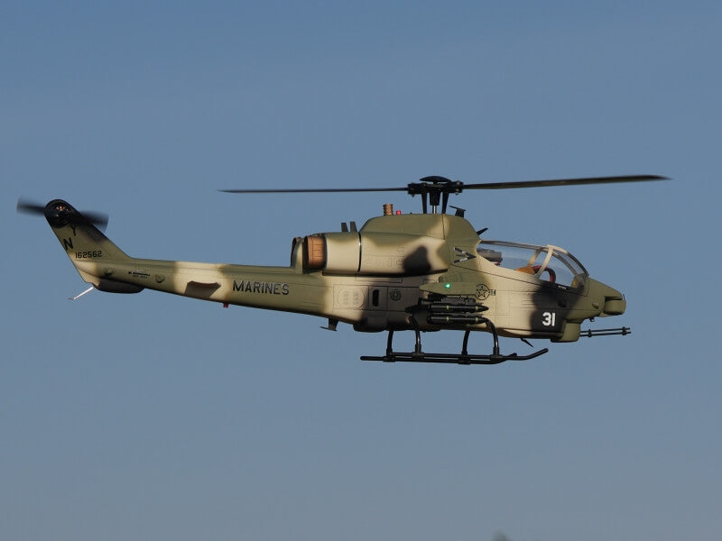 ROBAN AH-1 Cobra 470 Scale RC Helicopter GPS Stabilized 2-Blade Missile LED Light PNP/RTF