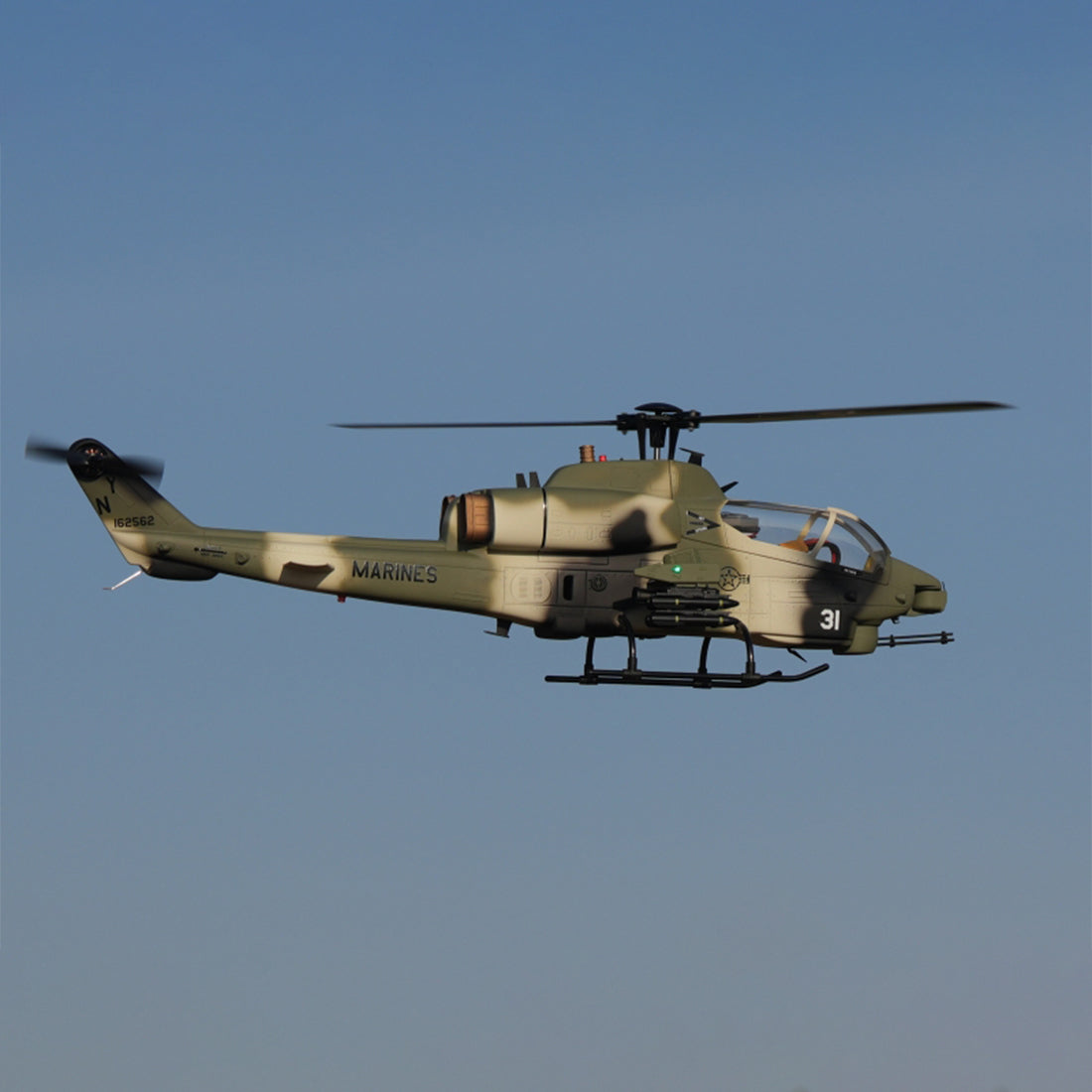 ROBAN AH-1 Cobra 470 Scale RC Helicopter GPS Stabilized 2-Blade Missile LED Light PNP/RTF
