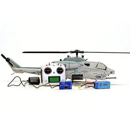 ROBAN AH-1 Cobra 470 Scale RC Helicopter GPS Stabilized 2-Blade Missile LED Light PNP/RTF