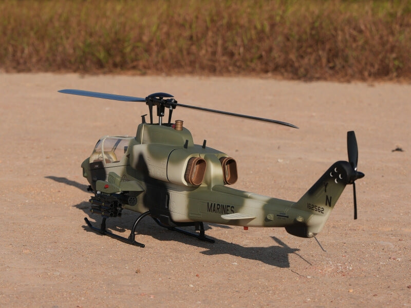 ROBAN AH-1 Cobra 470 Scale RC Helicopter GPS Stabilized 2-Blade Missile LED Light PNP/RTF