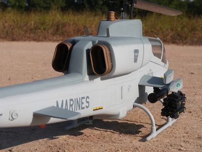ROBAN AH-1 Cobra 470 Scale RC Helicopter GPS Stabilized 2-Blade Missile LED Light PNP/RTF