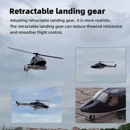 ROBAN Airwolf 470L Scale RC Helicopter GPS X2 Flight Control LED Night Flight PNP/RTF