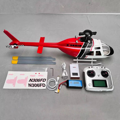 ROBAN Bell-206 450 Scale RC Helicopter GPS Stabilized X1 Flight Controller PNP/RTF