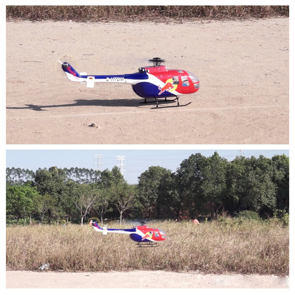 ROBAN BO-105 450L Scale RC Helicopter 4-Blade GPS Stabilized 11CH Flybarless PNP/RTF