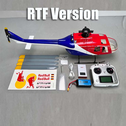 ROBAN BO-105 450L Scale RC Helicopter 4-Blade GPS Stabilized 11CH Flybarless PNP/RTF