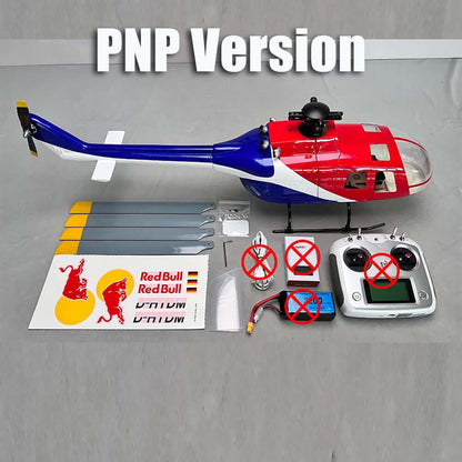 ROBAN BO-105 450L Scale RC Helicopter 4-Blade GPS Stabilized 11CH Flybarless PNP/RTF