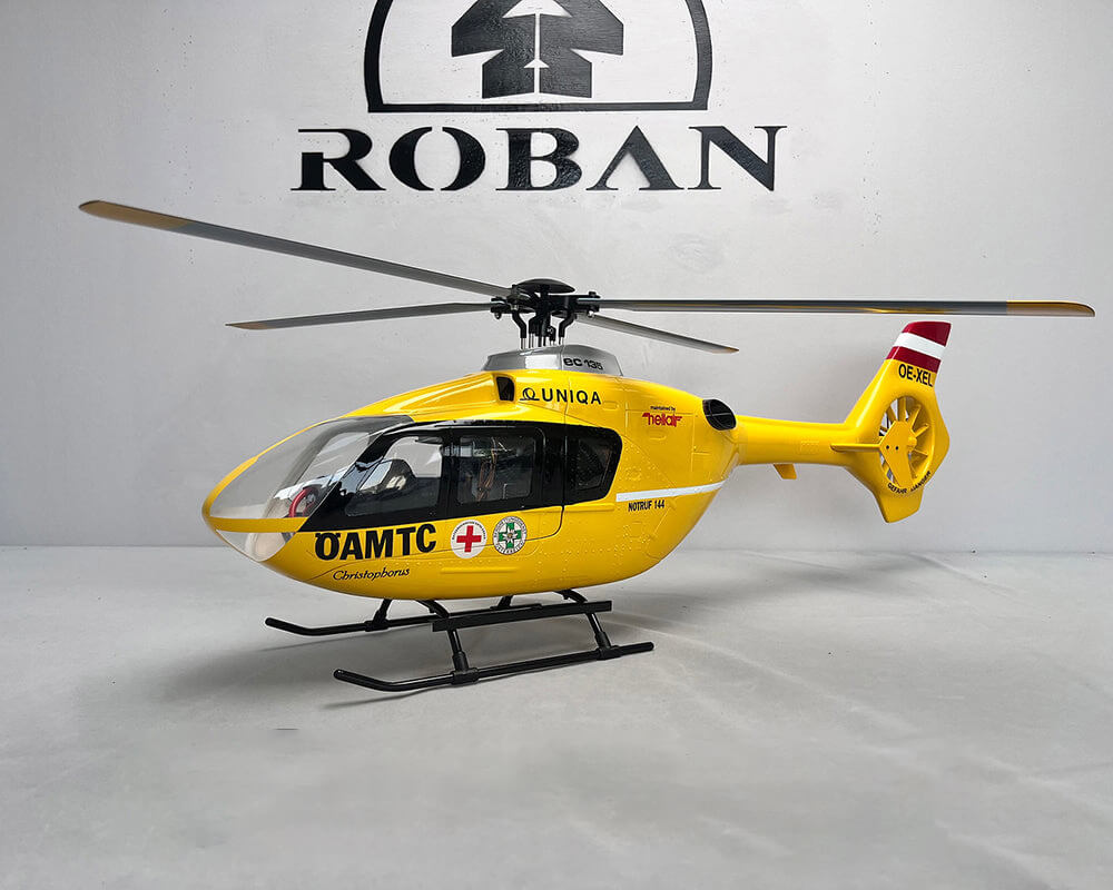 ROBAN EC135 ÖAMTC 450L Scale RC Helicopter GPS X2 Flight Controller Flybarless PNP/RTF