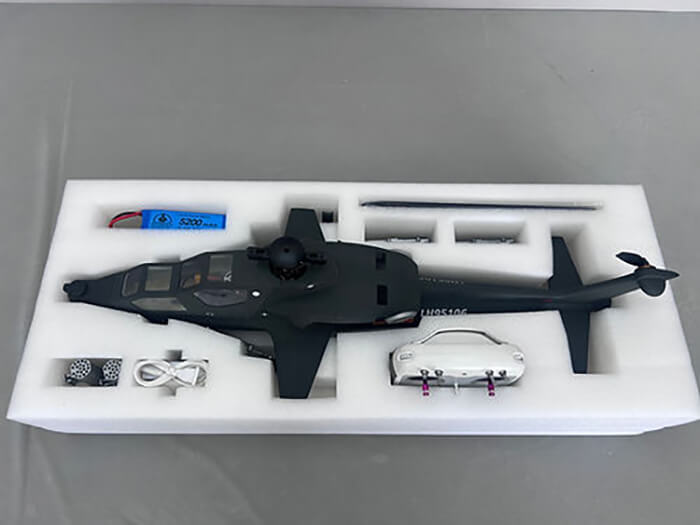 ROBAN CAIC Z-10 470 Scale RC Helicopter 4-Blade GPS X2 Flight Control LED Lighting PNP/RTF