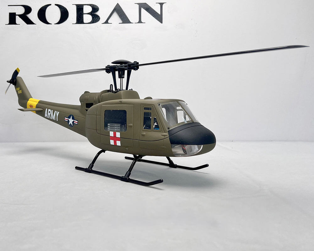 ROBAN UH-1D Huey 450 Scale RC Helicopter GPS Stabilized 11CH Flybarless PNP/RTF