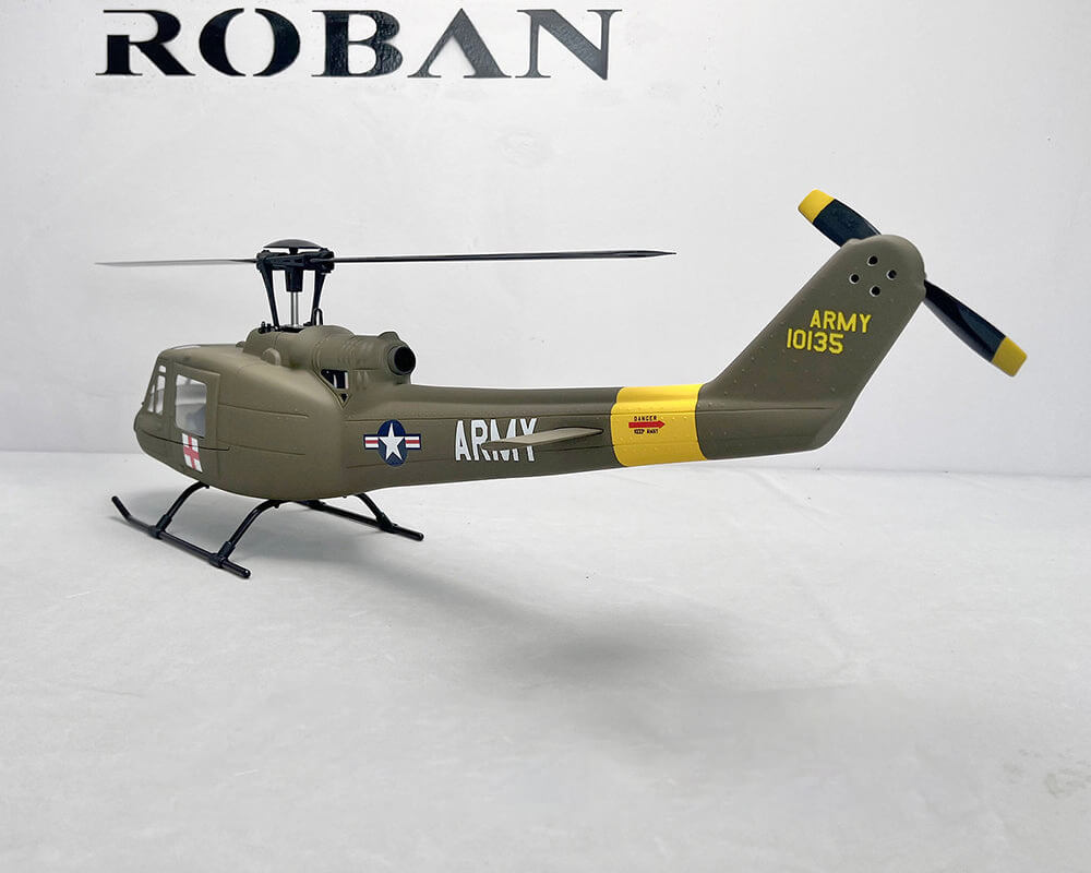 ROBAN UH-1D Huey 450 Scale RC Helicopter GPS Stabilized 11CH Flybarless PNP/RTF