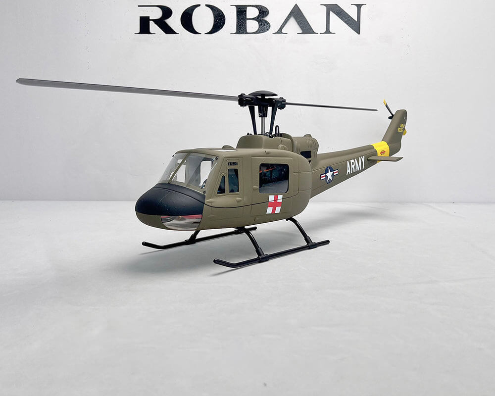 ROBAN UH-1D Huey 450 Scale RC Helicopter GPS Stabilized 11CH Flybarless PNP/RTF