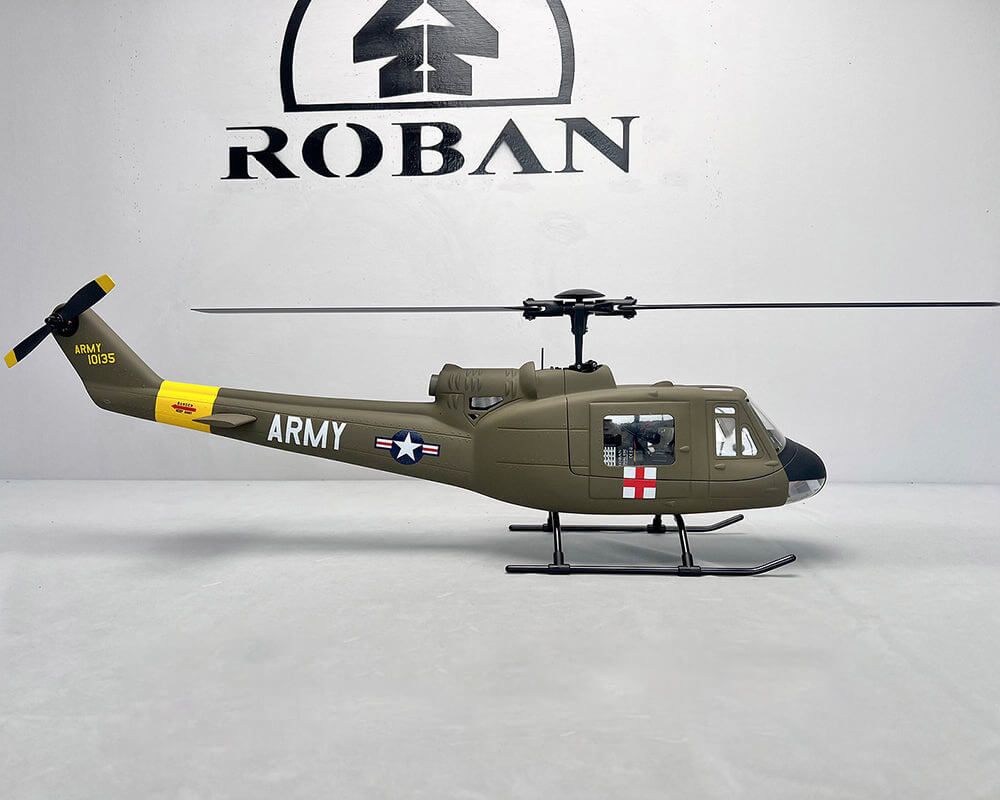 ROBAN UH-1D Huey 450 Scale RC Helicopter GPS Stabilized 11CH Flybarless PNP/RTF