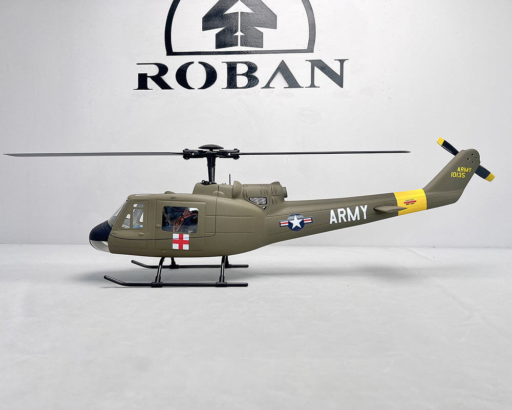 ROBAN UH-1D Huey 450 Scale RC Helicopter GPS Stabilized 11CH Flybarless PNP/RTF