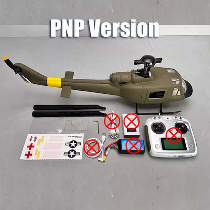 ROBAN UH-1D Huey 450 Scale RC Helicopter GPS Stabilized 11CH Flybarless PNP/RTF